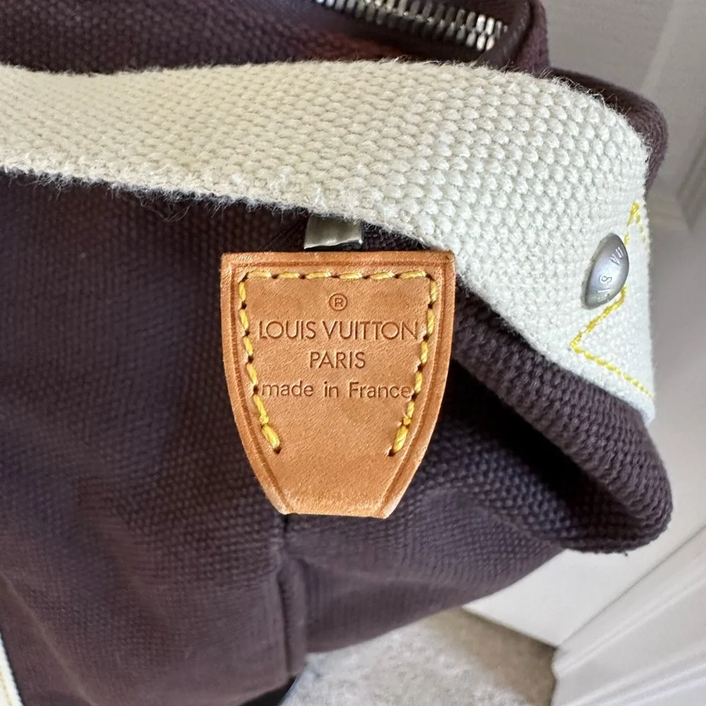 Louis Vuitton Antigua Sac Weekend Bag Tote LV Cup Mocha w/COA - Authentic - Picture 5 of 14